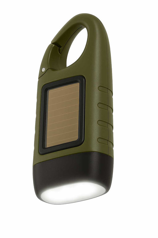 linterna Solar + Hand Crank LED