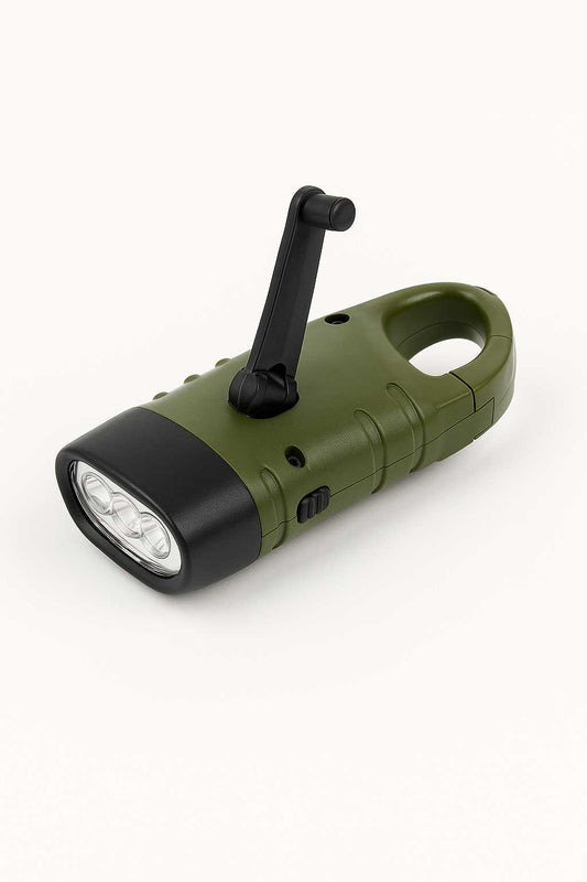 linterna Solar + Hand Crank LED